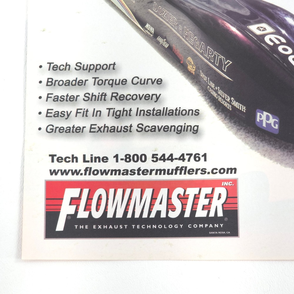 Flowmaster Print Ad 2008 Warp Speed Dozier Hegarty LSR Dragster Mopar PPG Racing - Picture 4 of 6